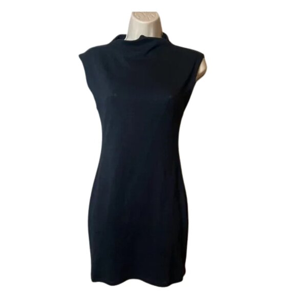 Cuts Black T-Shirt Mini Dress (S) - Picture 1 of 11